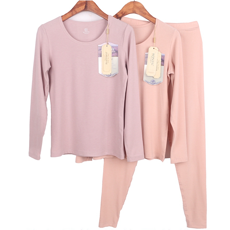 庄泰女薰衣草薄款保暖套装秋衣裤