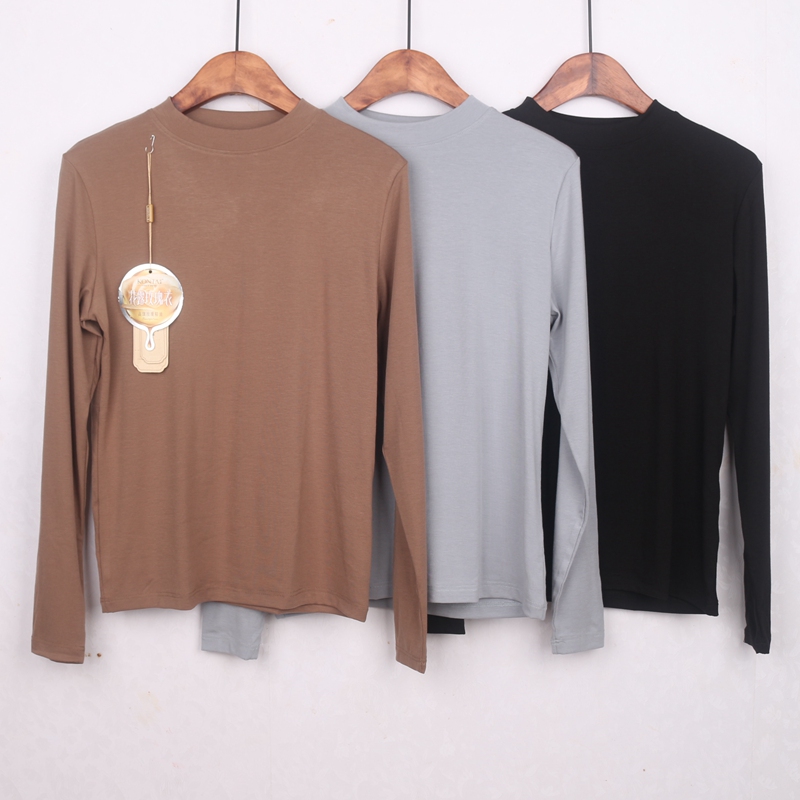 庄泰小圆领女士玫瑰精油单件秋衣