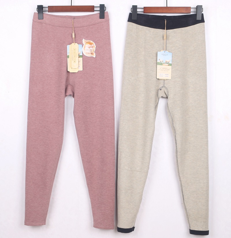 加厚薄绒保暖裤庄泰羊毛蚕丝女