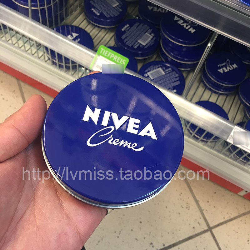 现货 德国原装 NIVEA妮维雅 蓝铁盒润肤霜150ml 滋润面霜
