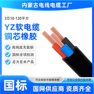 1米橡胶3芯内蒙古YZ中国大陆