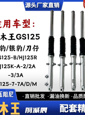 铃木王GS125钻豹银豹HJ125K-2A-3A-7ADM前减震QS125-B摩托车配件