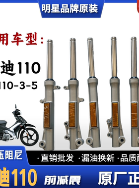 适用豪爵铃木炫迪110弯梁车前减震器HJ110-3-5摩托车前避震器前叉