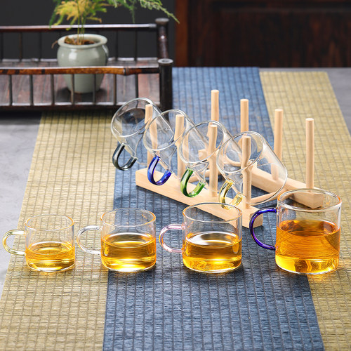 加厚耐热纯手工小茶杯玻璃