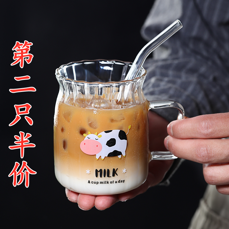 高硼硅玻璃水杯牛奶杯耐高温防爆