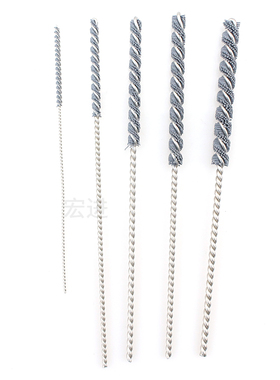 碳化硅管道刷氧化铝磨料丝交叉孔去毛刺圆孔刷2-6工业研磨抛光刷