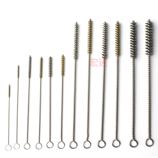 不锈钢丝管道刷 铜丝管刷 内孔打磨去毛刺刷 精密毛细管刷