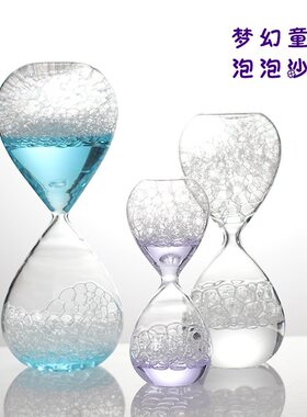 生日节日小礼品礼物 创意泡泡沙漏 泡芙小姐会唱歌不计时沙漏摆件