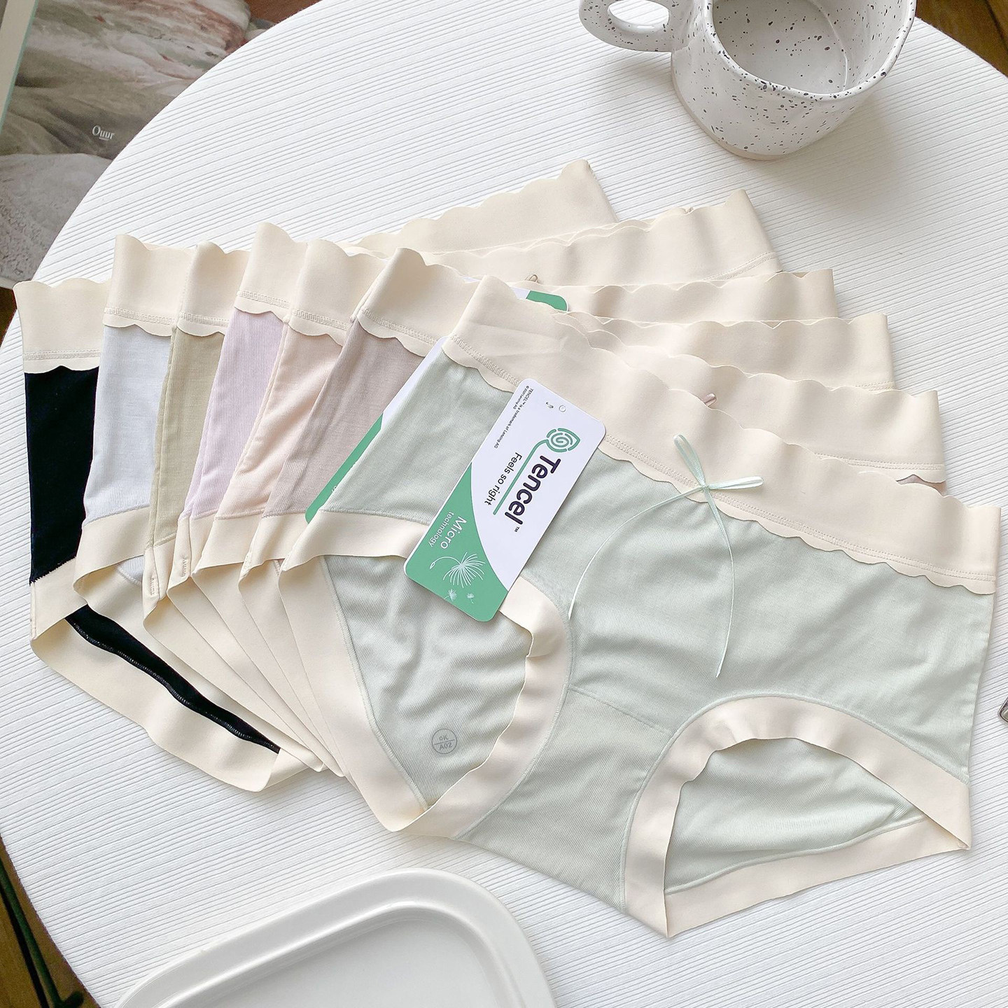 3条装全身5A抗菌80支兰精莫代尔女内裤中腰三角大码蝴蝶甜美高弹,女士内衣/男士内衣/家居服,女三角裤,淘宝优惠券,粉丝福利购,淘宝优惠卷