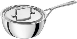 现货德国双立人 Sensation不锈钢奶锅18CM 5层钢铝钢深炖锅