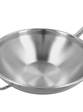 德国原装进口demeyere APOLLO7层不锈钢炒菜锅32/36无涂层炒锅