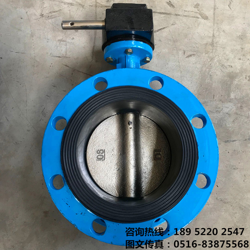D341X-10/16Q自来水污水手动软密封橡胶涡轮法兰蝶阀DN200 8寸