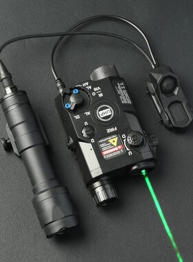 战术镭射PEQ-15红绿激光指示器AXON双控M300M600合金电筒套装配件