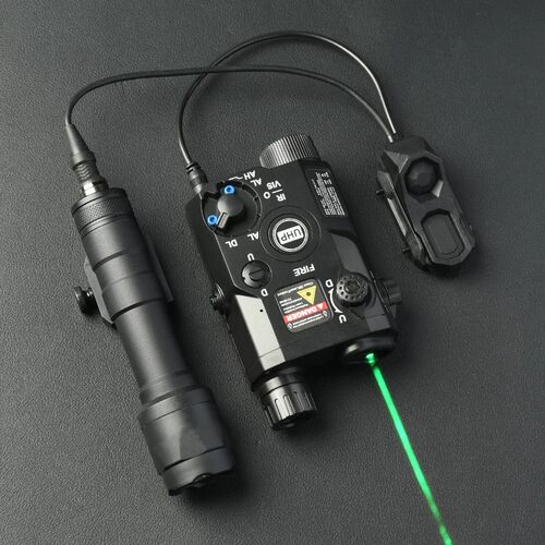 战术镭射PEQ-15红绿激光指示器AXON双控M300M600合金电筒套装配件