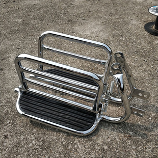 8拉货架子 配件通用濠江hj125 gn125 2F太子摩托车侧翻大货架改装