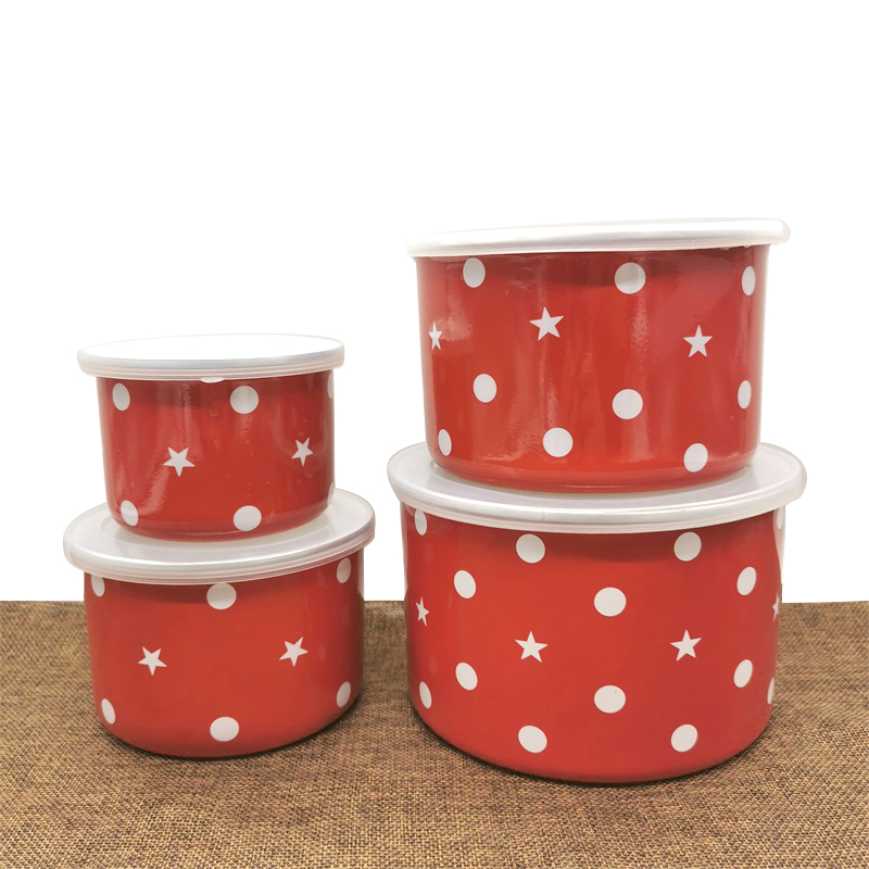 加厚珐琅搪瓷碗保鲜搅拌牛奶