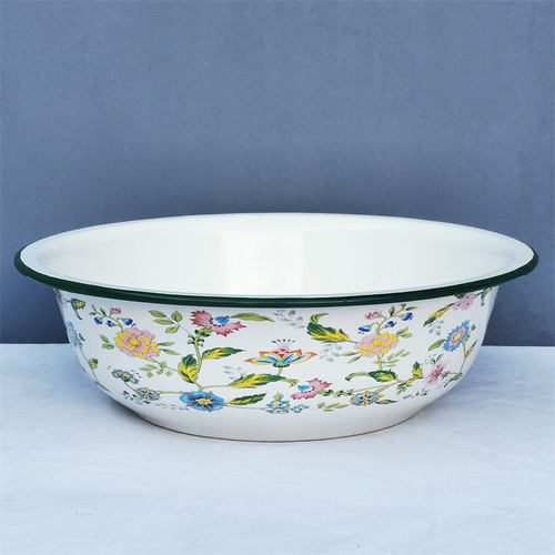 加厚珐琅搪瓷盆和面盆家用洗菜盆汤盆水煮鱼盆饭盆饺子馅料盆油盆