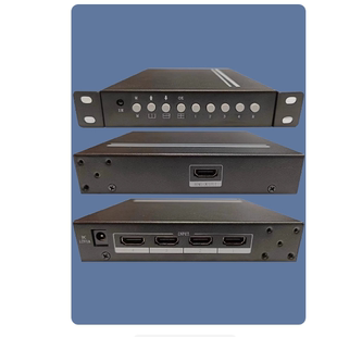 高清hdmi两2四画面分割屏幕4K叠加漫游任意缩放切图监控器材配件