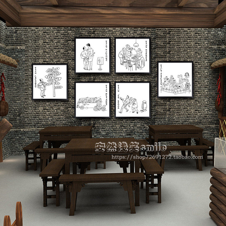 云南十八怪背景贴纸壁画海报饭店餐饮菜馆食堂小吃店农家乐装饰画,家居饰品,现代装饰画,淘宝优惠券,粉丝福利购,淘宝优惠卷