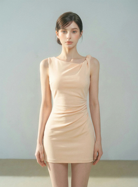 SeaRisen01/25AM10:00香榭丽舍缪斯·芭蕾香槟粉纽结连衣裙女