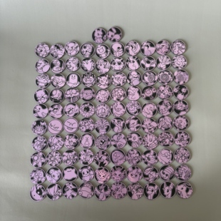 宝可梦PTCG收集啦151硬币套装ex 惊 周边硬币紫色全套硬币