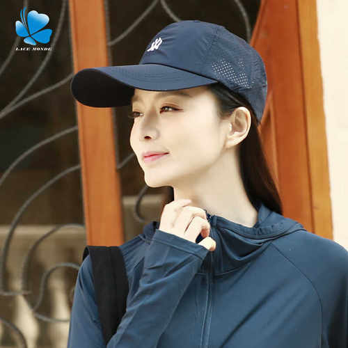 帽子女款2026新款跑步显脸小大帽檐鸭舌帽男款速干加长洋气棒球帽