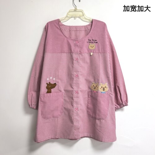 包邮长有女式日系可爱卡通围裙
