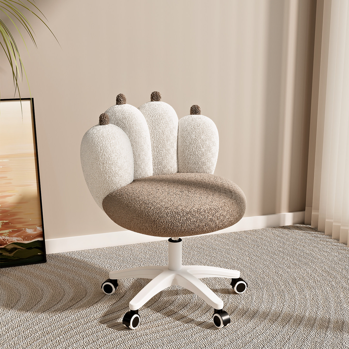 北欧实木餐椅家用餐桌椅子梳妆凳轻奢高级感设计师凳子新款靠背椅