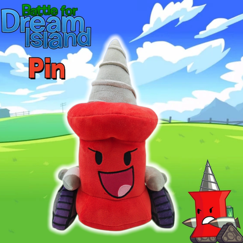 超萌Battle for Dream Island梦想岛之战Pin毛绒玩具无线针火箭