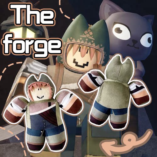 roblox新款The forge Tomo's Cat毛绒玩具探索者托莫tomo公仔礼物