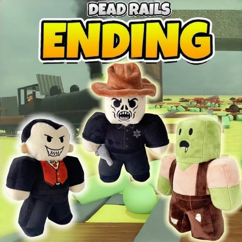 跨境Roblox DEAD RAILS 毛绒玩具超酷死铁轨游戏周边公仔儿童礼物