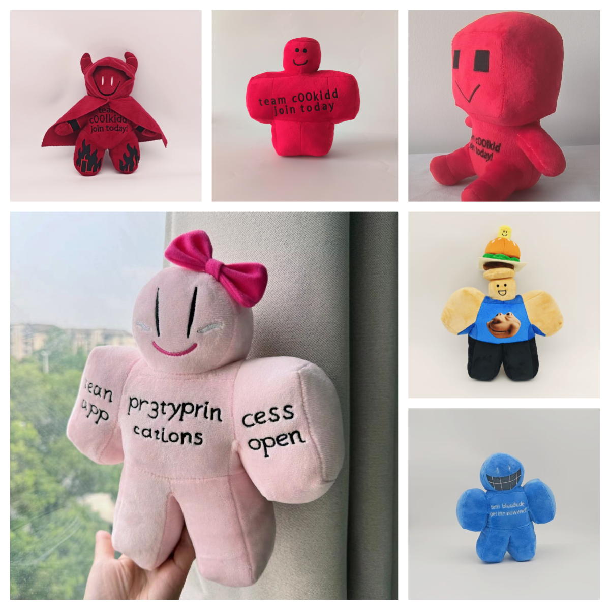 情侣款跨境RobloxForsaken c00lkidd毛绒玩具公主桌面游戏玩偶