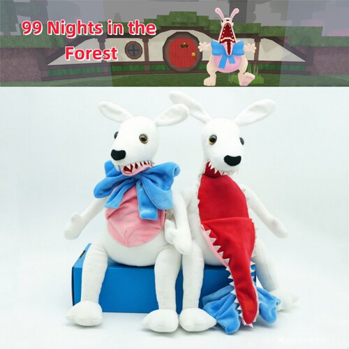 跨境森林里的99夜晚99Nights毛绒玩具邪恶兔子公仔鹿玩偶节日礼物