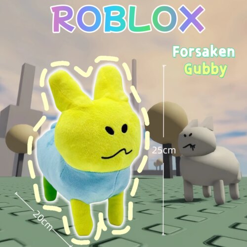 新款Roblox游戏 Forsaken Gubby兔子毛绒玩具黄兔子公仔儿童礼物