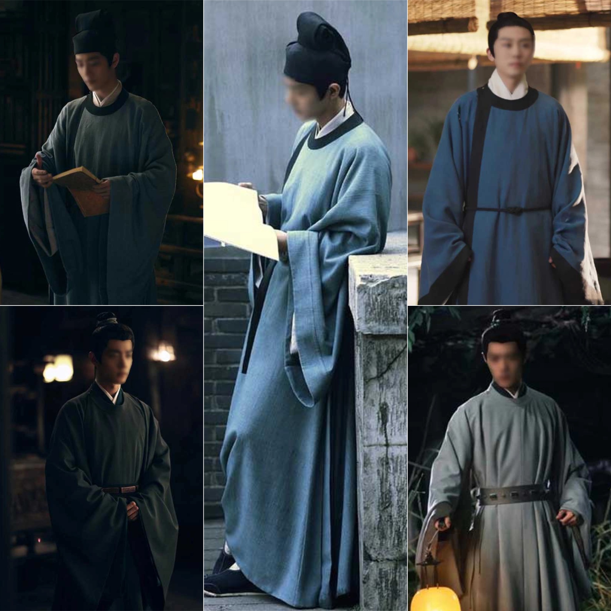 圆领袍大袖衫肖战同款影视古装