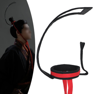 楚国高冠八字冠古代男发冠战国袍头冠西楚秦汉文人头饰男古装发冠