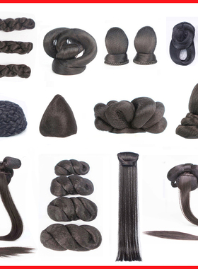 古风汉服假发女古装仙女造型假发发包万用发包发髻宋制假发包发髻