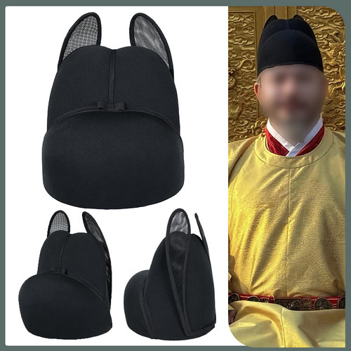 新款翼善冠帽男士汉服明代乌纱帽