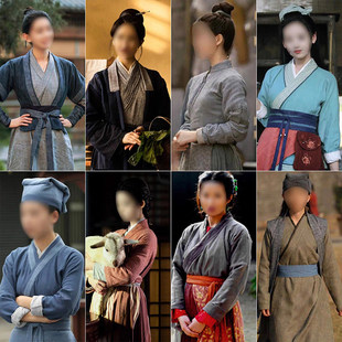 老妇人群演明朝棉麻服装唐朝丫鬟女士服装宋朝老百姓杂役村姑古装