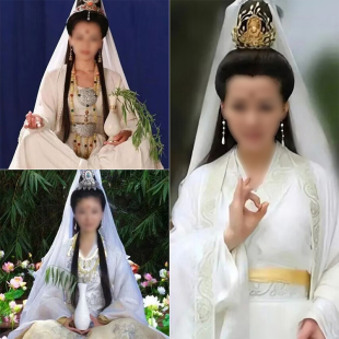 古装观音菩萨演出服装电视剧明星同款观世音汉服妈祖表演服装影视