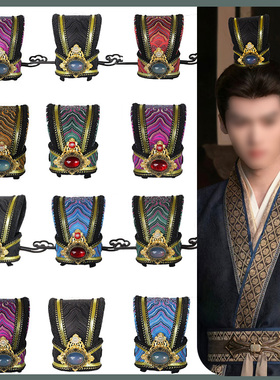 男士头冠书生头饰古代王爷公子头冠影视剧男古风束发发冠明清时代