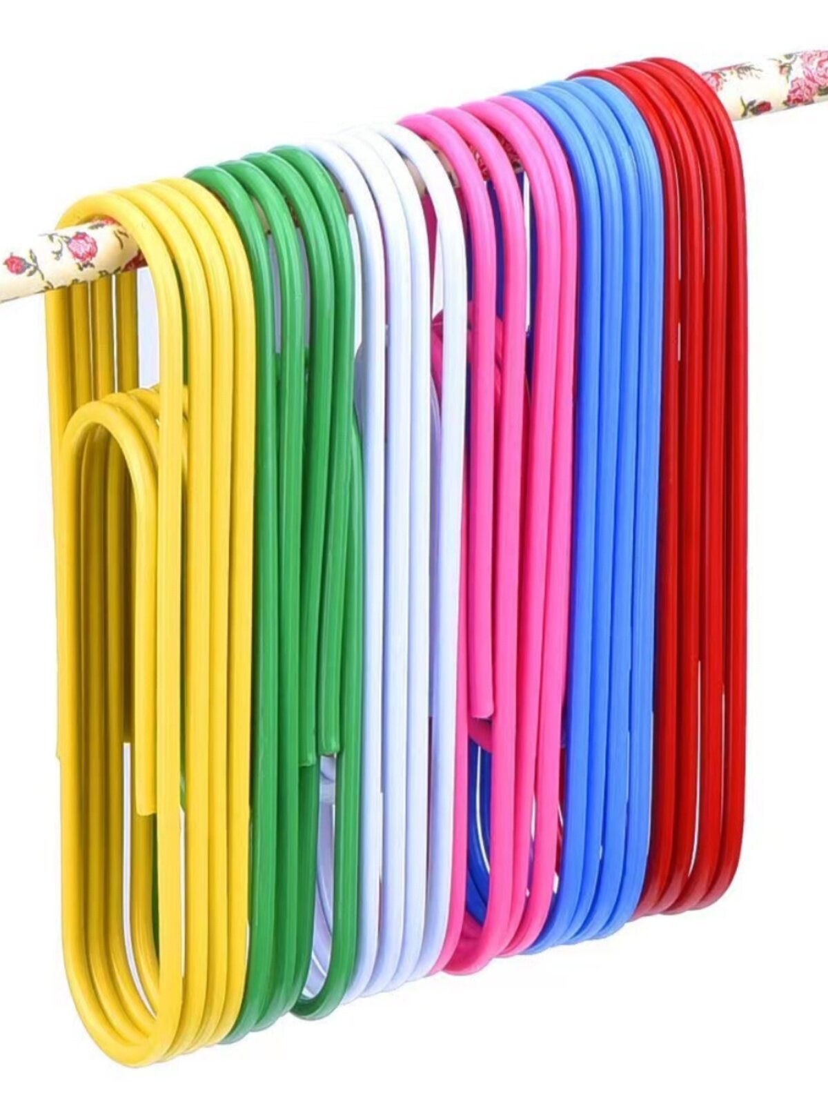 플라스틱 코팅 컬러 종이 클립 폴더 책갈피 종이 클립 U 자형 버클 핀 종이 클립 편지지 바인딩 사무용품