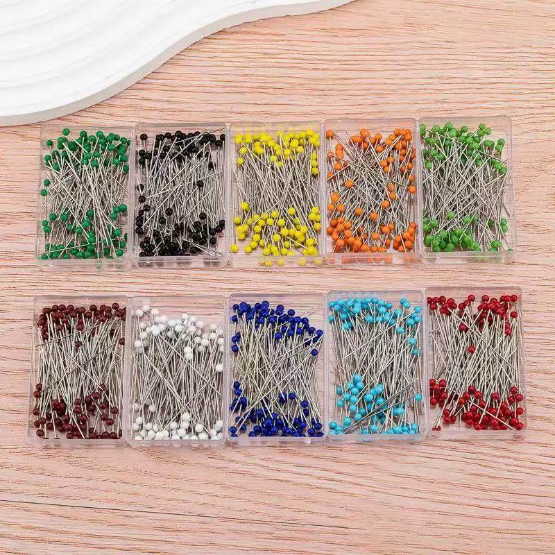 3*38mm彩色玻璃针100枚/盒玻璃珠针定位针大头针手工缝纫固定针,饰品/流行首饰/时尚饰品新,针,淘宝优惠券,粉丝福利购,淘宝优惠卷