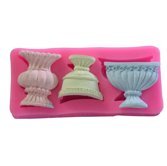 欧式欧式风花瓶翻糖烘焙硅胶模具