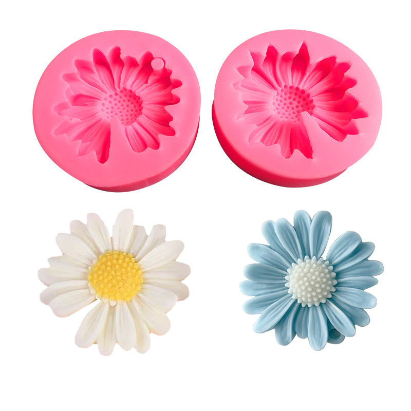 DIY蛋糕雏菊花朵硅胶烘焙模具翻糖巧克力奶油冰淇淋模具装饰模具,厨房/烹饪用具,烘焙模具,淘宝优惠券,粉丝福利购,淘宝优惠卷
