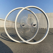 26寸复古沙滩车变速自行车前后轮组140孔沙滩车轮组