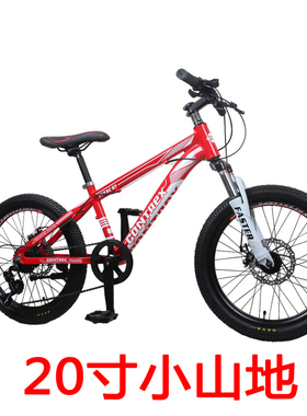 20寸铝合金儿童山地车小学生碟刹款减震自行车7速男女孩自行车