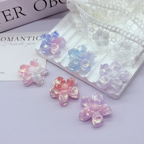【爆闪厚樱花】卡30mm夜光萤火虫樱花饰品配件手机壳镜子材料