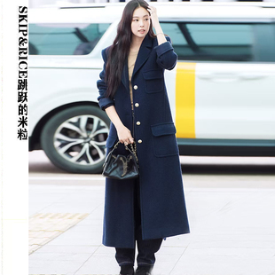 金智妮Jennie同款小香风外套女气质高级穿搭中长款羊毛呢子大衣潮