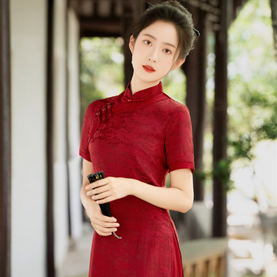 秋冬新中式旗袍改良妈妈